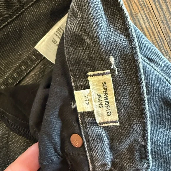 MADEWELL Petite Superwide Leg Jeans In Kingswood Wash - Picture 3 of 10
